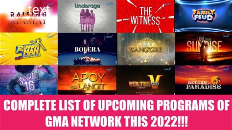 list of gma teleserye|List of GMA Network original programming .